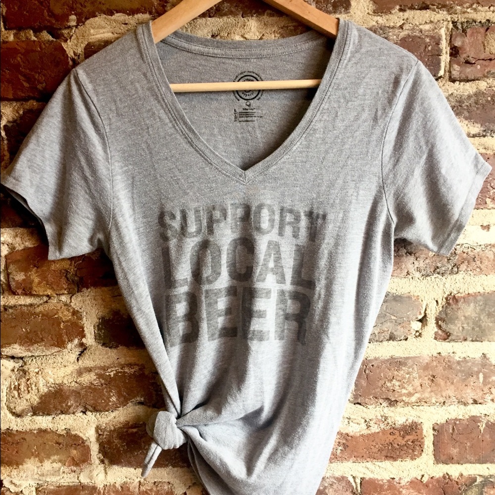 Support Local Beer V-Neck T-Shirt
